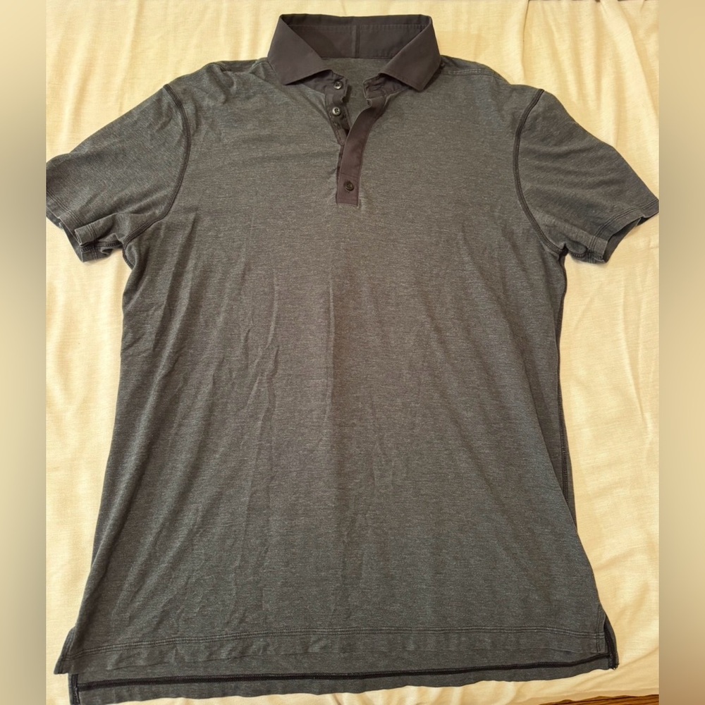 Lululemon Men’s Polo Shirt – Size Large – Gray